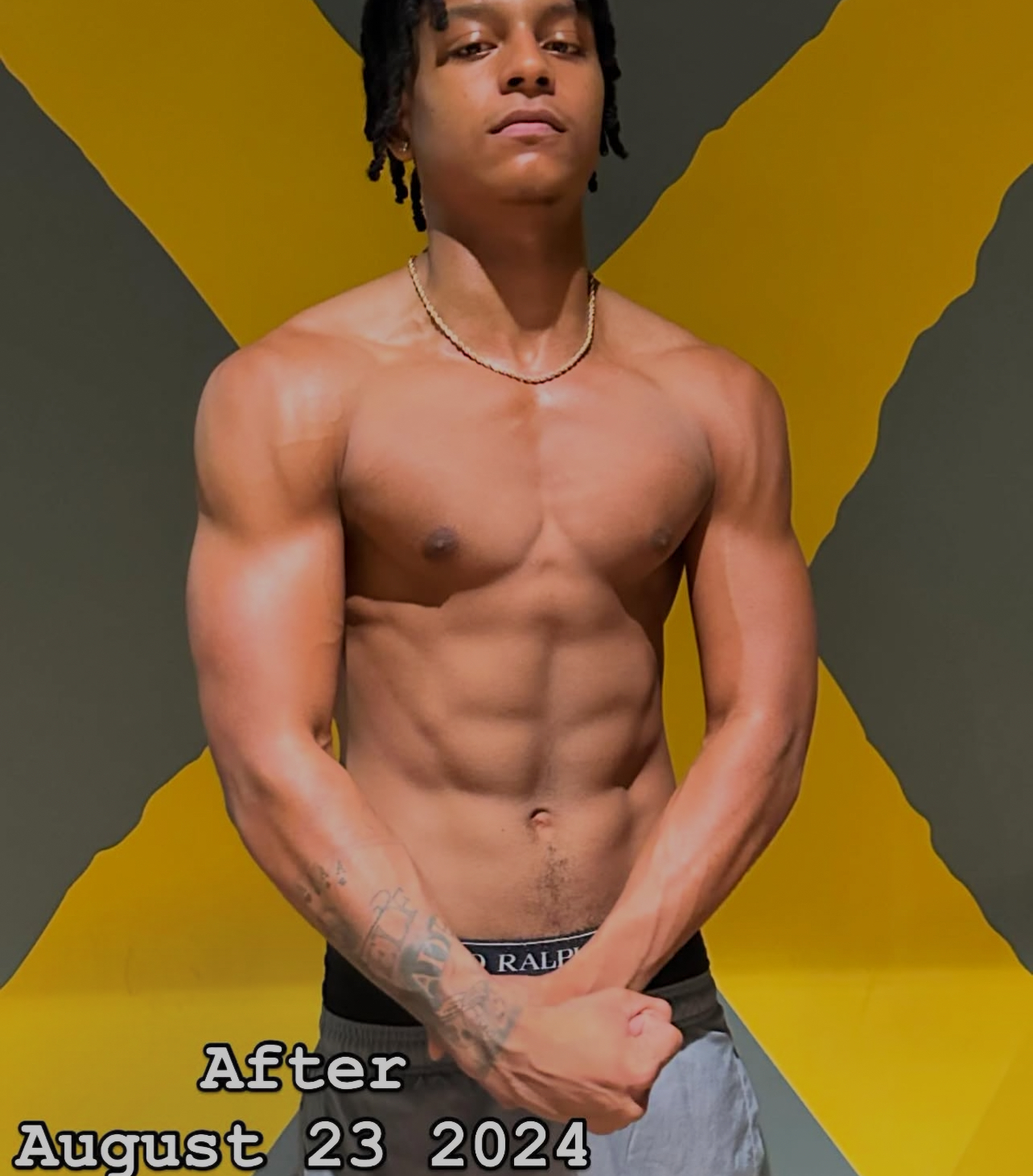 Male client after transformation August 2024